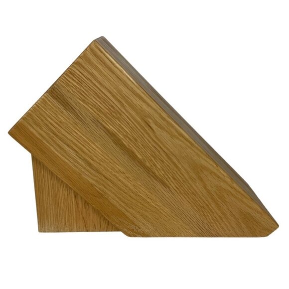 Cutco Oak Knife Block Holds Up to Six Knives and Sharpener Made In USA - Picture 3 of 7